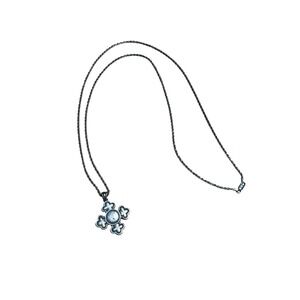 Rare Retired James Avery Sterling Silver Cross Locket Pendant Rope Chain 19g